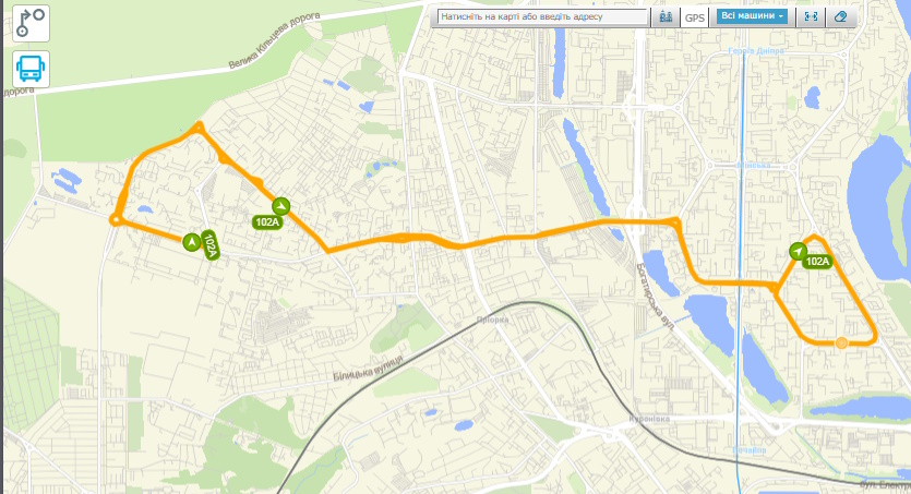 Автобус 102А Київ