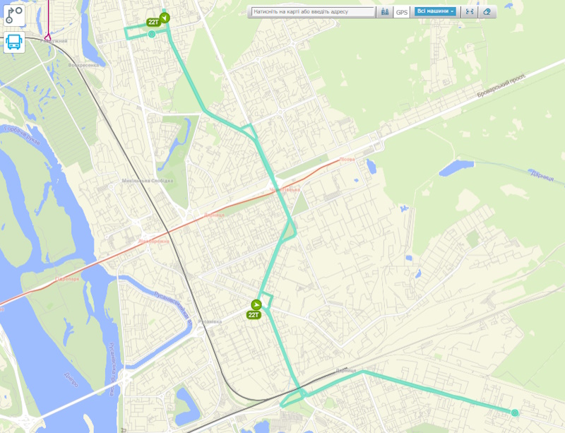 Автобус 22Т Київ