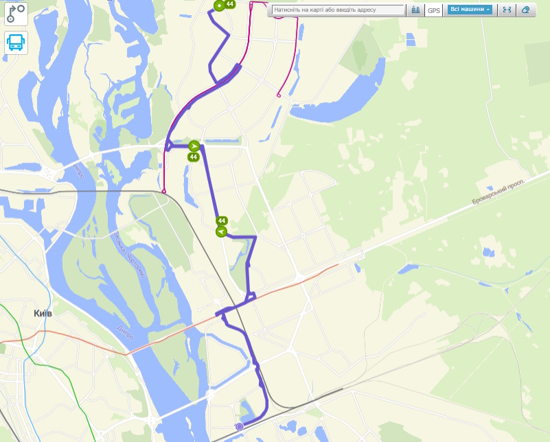 Автобус 44 Київ