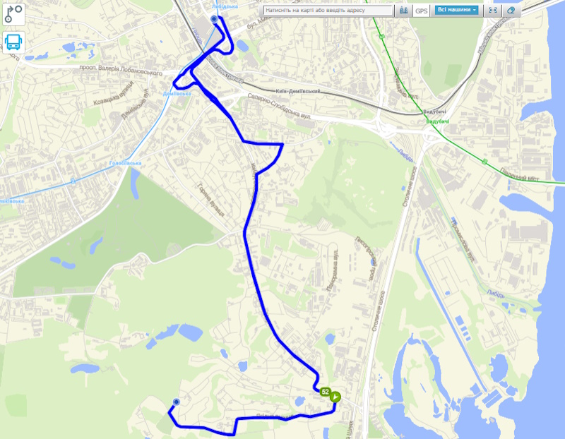 Автобус 52 Київ