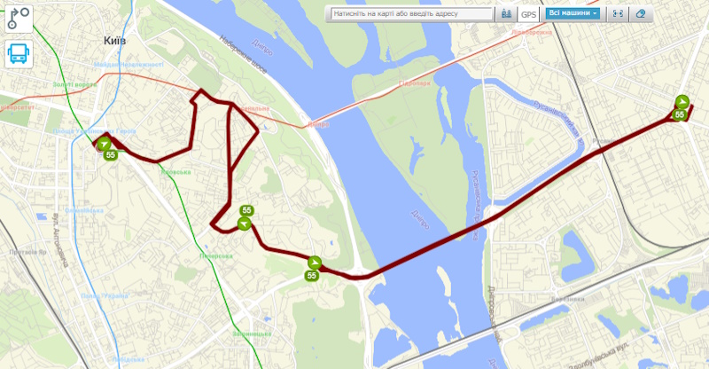 Автобус 55 Київ