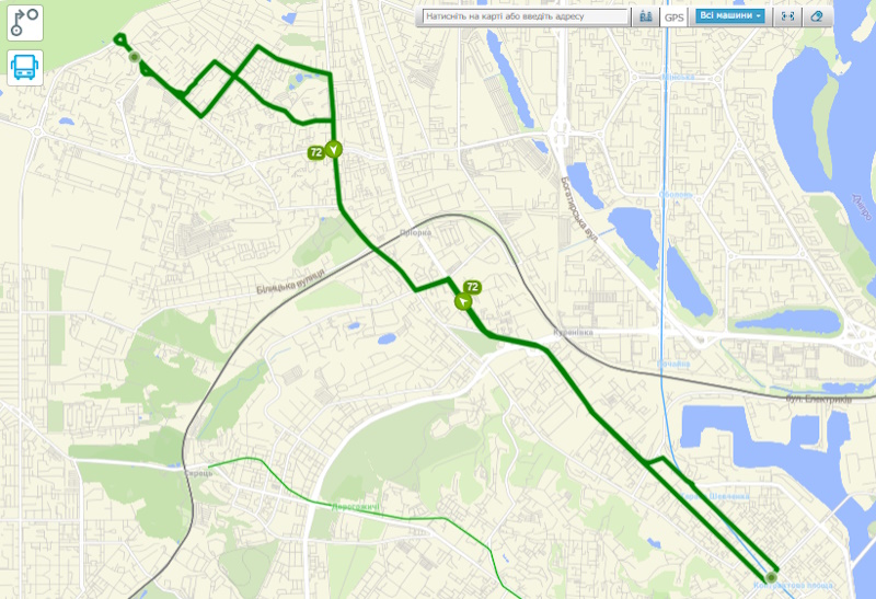 Автобус 72 Київ