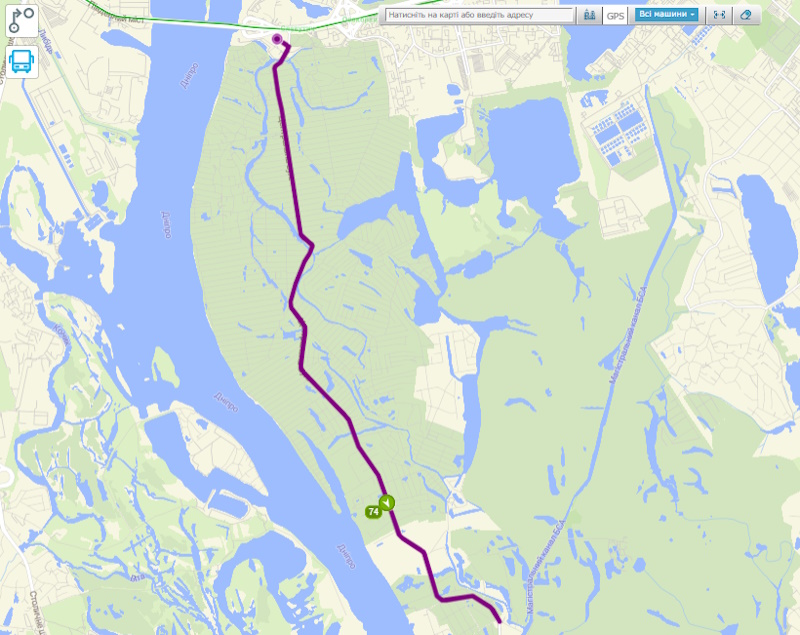 Автобус 74 Київ