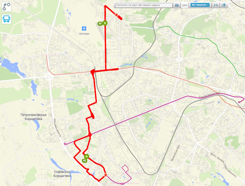 Автобус 90 Київ