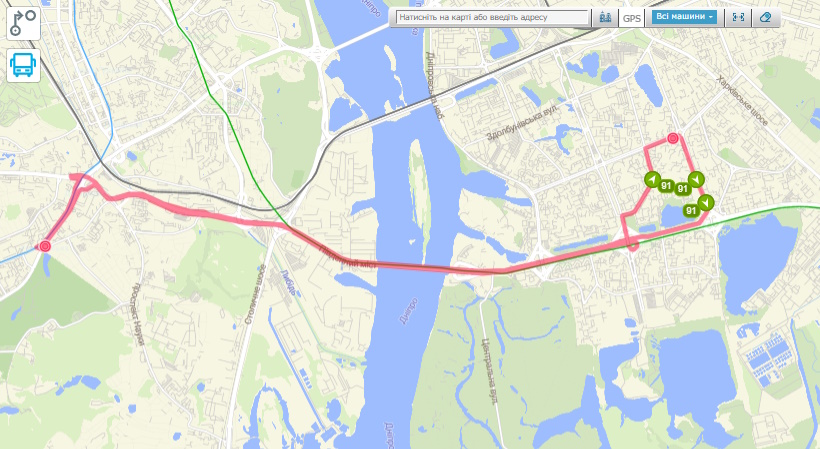 Автобус 91 Київ