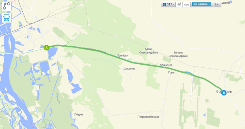 Електричка Київ — Бориспіль