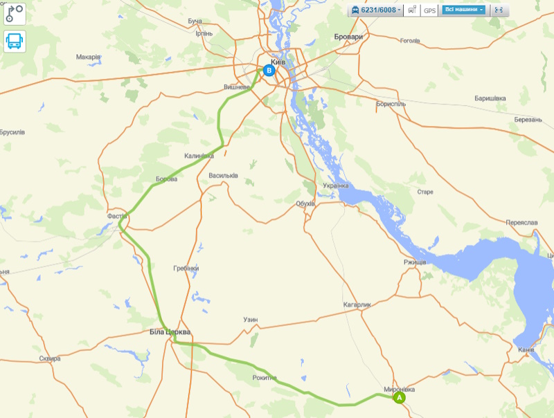 Електричка Київ — Біла Церква