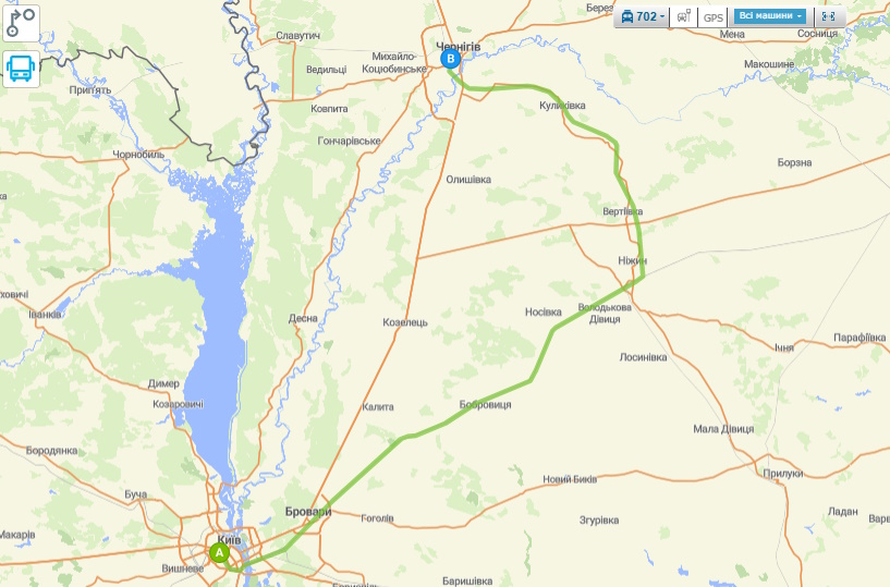 Електричка Київ — Чернігів