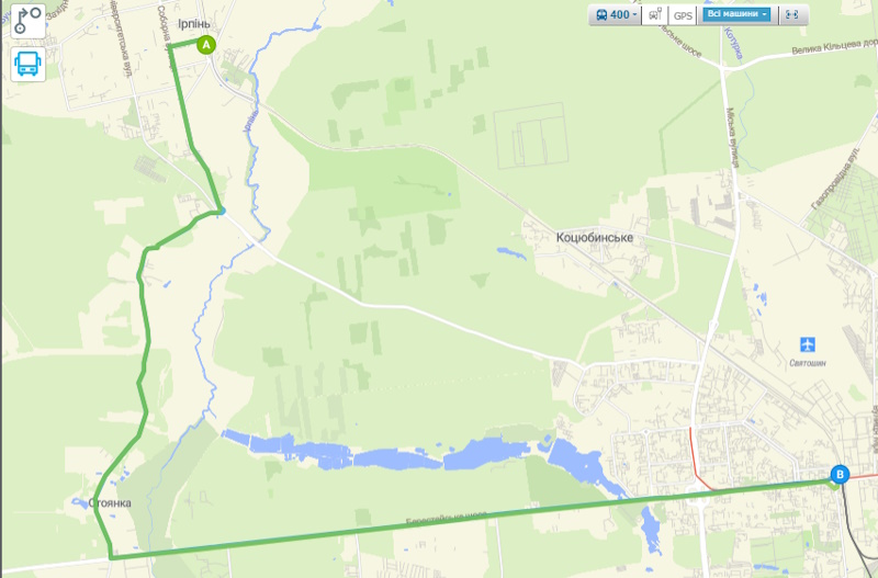 Електричка Київ — Ірпінь