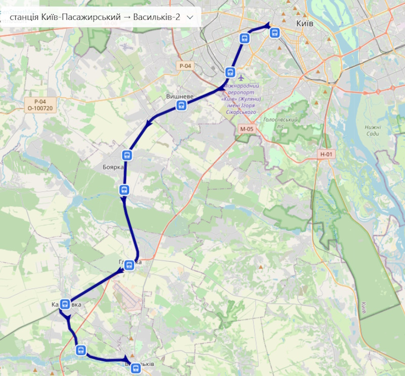 Електричка Київ — Васильків 1