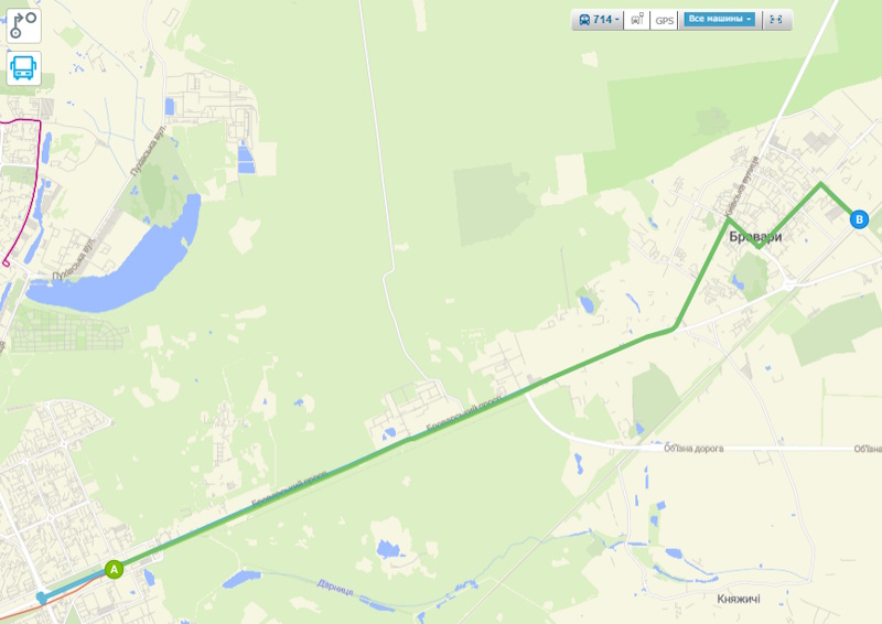 Електричка Київ — Бровари