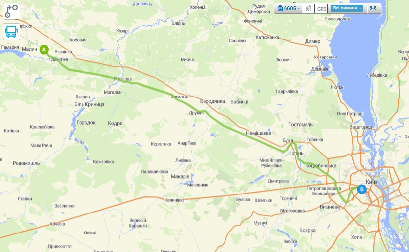 Електричка Київ — Малин