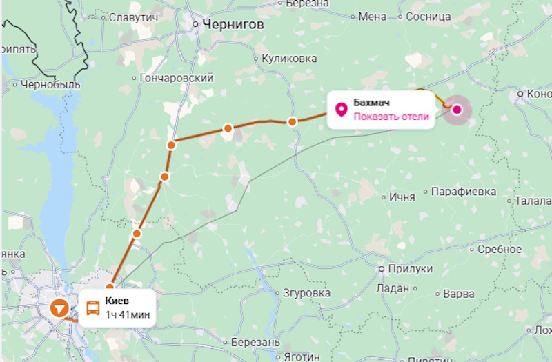 Електричка Київ — Бахмач