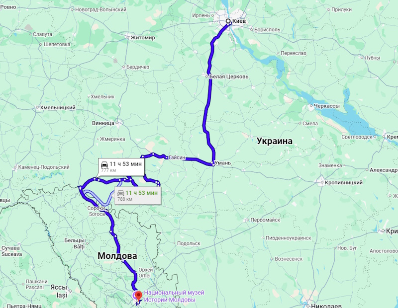 Потяг Київ — Кишинів