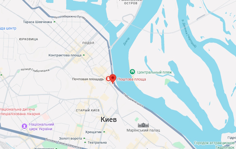 Поштова площа Київ