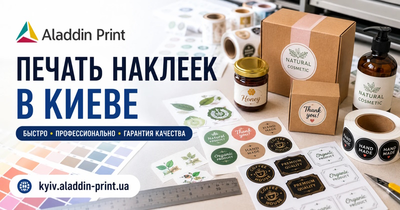 Изготовление наклеек в Киеве